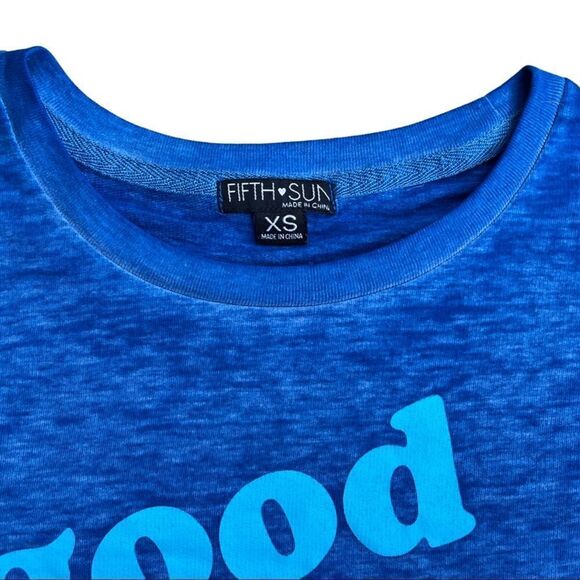 Fifth Sun “GOOD VIBES OR GOOD BYE” Long Sleeve Burnout T-Shirt - Picture 4 of 10